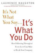 book covers its not what you say its what you do