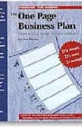 book covers the one page business plan