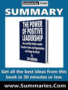 summary covers the power of positive leadership